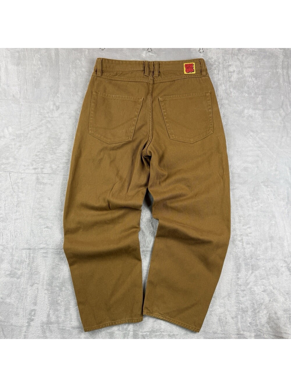 Empyre Brown Carpenter Work Pants Heavyweight Canvas Straight Leg Men's 30 Baggy
